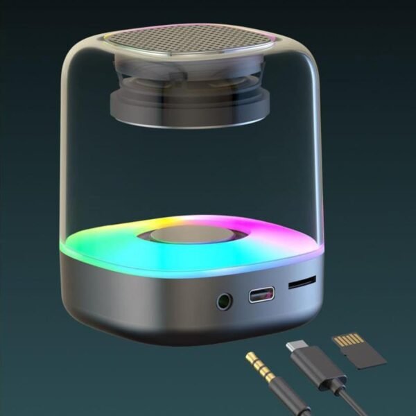 Portable Bluetooth Speaker with Lights,Portable Wireless Bluetooth Speaker, Home Subwoofer, Stereo Sound Small Audio, Wireless Speaker - Image 3