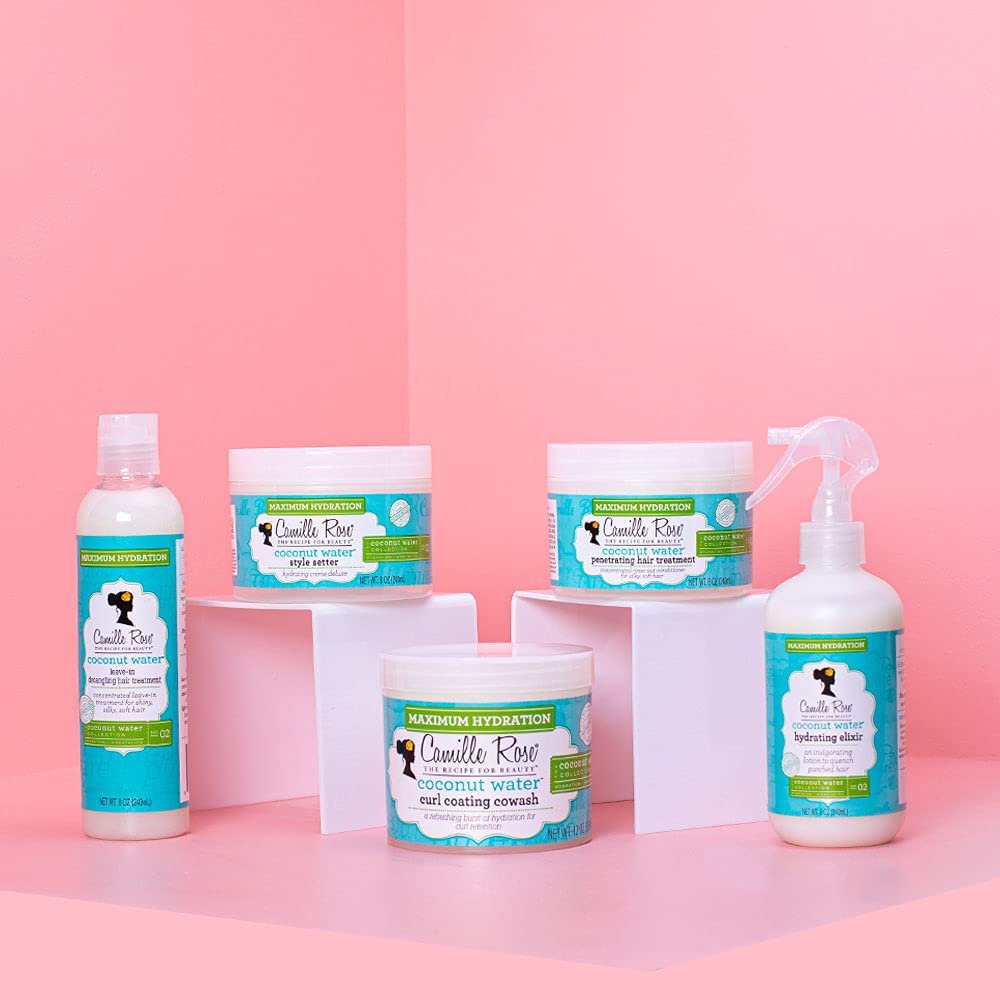 Camille Rose Coconut Water Curl Cleanse, Sulfate Free Hydrating Shampoo, with Coconut, Castor, and Rosemary Oils, for Soft Bouncy Curls, 12 oz - Image 7