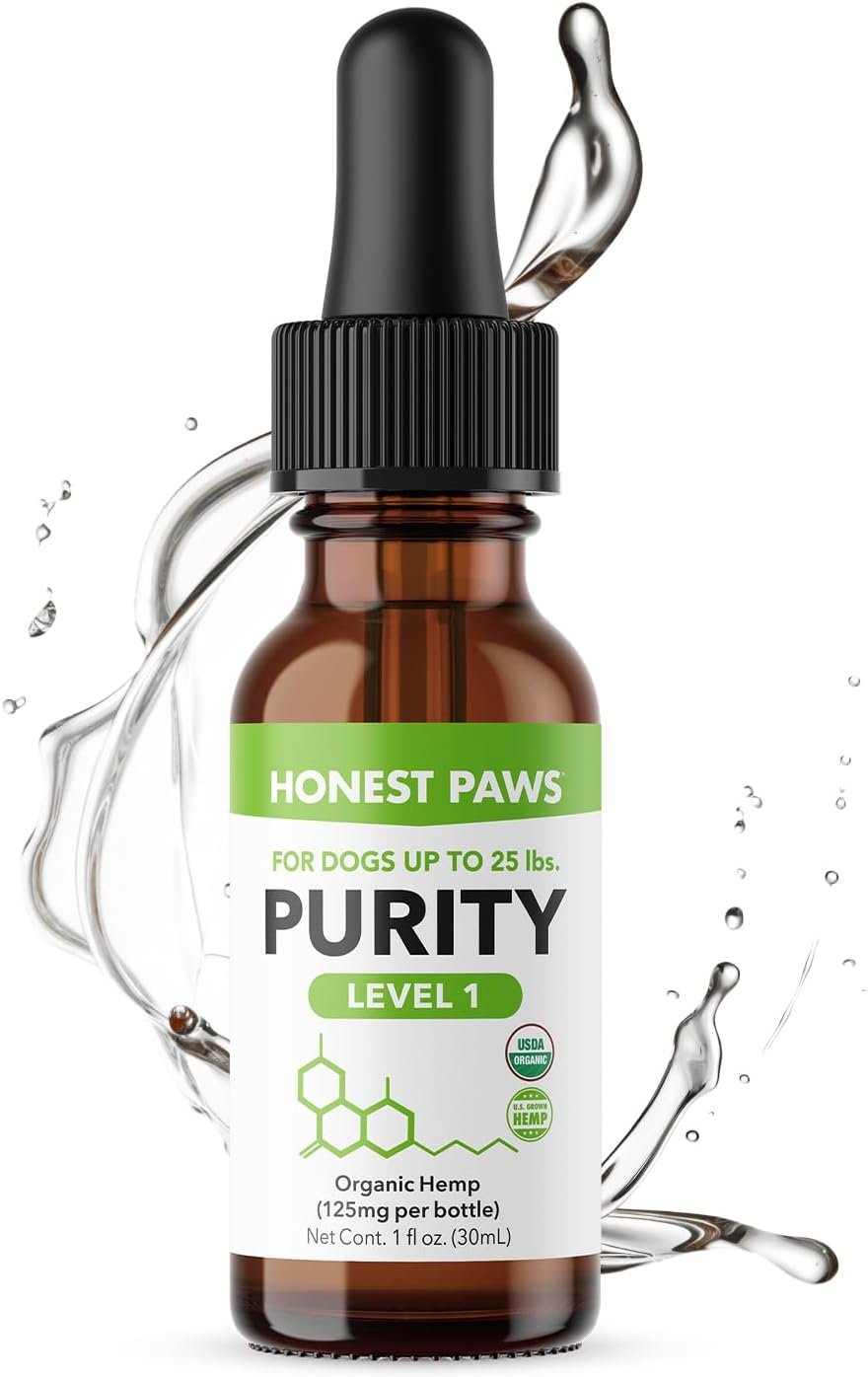 Honest Paws Hemp Oil for Dogs - Natural Hemp Seed Oil and Calming Purity Drops for Dogs Rich in Omega 3 6 9 to Promote Healthy Bones, Joint Support, Relaxation and Relieve Discomfort -Made in The USA - Image 2