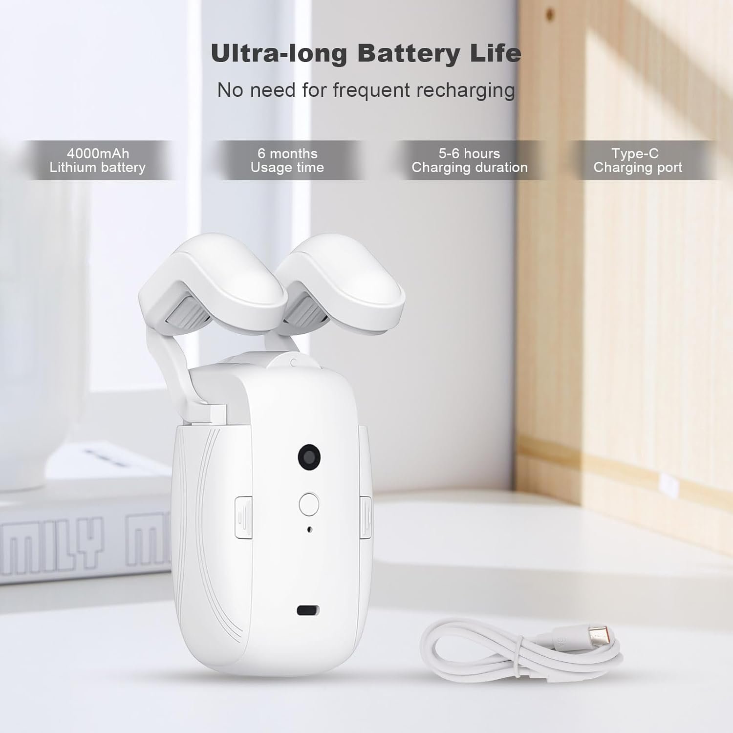 Smart Automatic Curtain Opener with Remote Control Only, Upgraded High-Performance Motor, Curtain Robot Motor Suitable for Roman Rod, T-shaped/U-shaped Tracks (Not Support APP) - Image 6