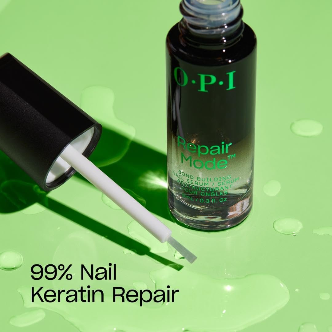 OPI Repair Mode Bond Building Nail Serum, Keratin Protein, Repaired Nails in 6 Days, Vegan Formula*, Clear, 0.3 fl oz - Image 7