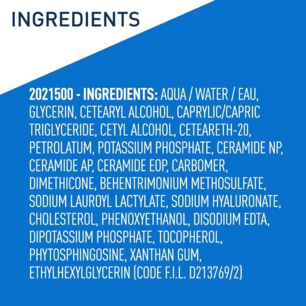 CeraVe Moisturizing Cream | Body and Face Moisturizer for Dry Skin | Body Cream with Hyaluronic Acid and Ceramides | Daily Moisturizer | Oil-Free | Fragrance Free | Non-Comedogenic | 19 Ounce - Image 8