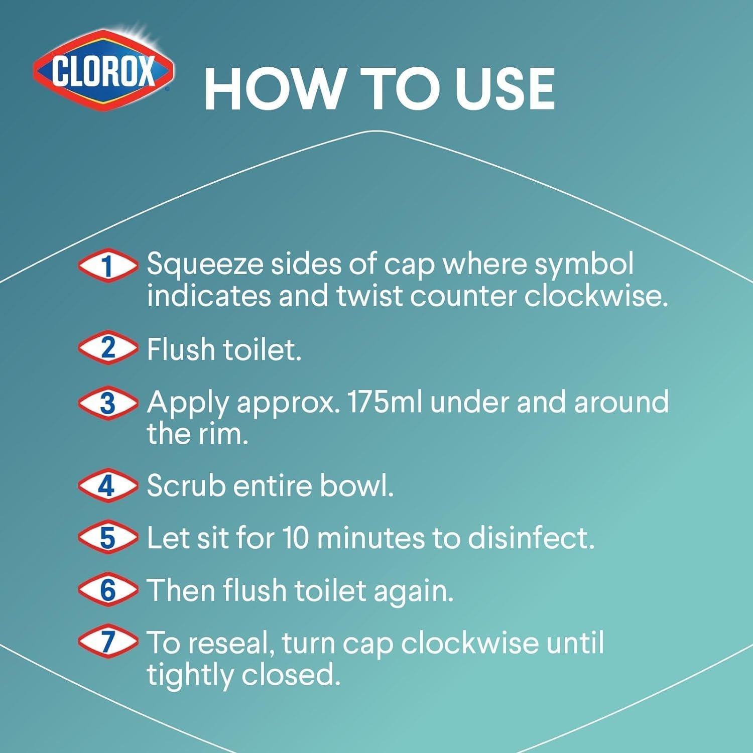 Microfiber Towel & Scrub Sponge Bundle with Clorox-Toilet Bowl Cleaner Clinging Gel with Bleach, Ocean Mist Scent, 24oz | 3 Pack - Image 7
