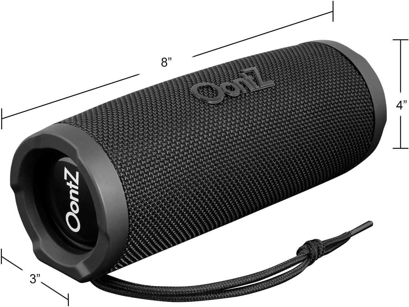 OontZ Cylinder Bluetooth Speaker, Portable Wireless Bluetooth 5.0 Speaker, 14 Watts, up to 100 ft Bluetooth Range, IPX7 Waterproof Loud Portable Bluetooth Speaker - Image 8