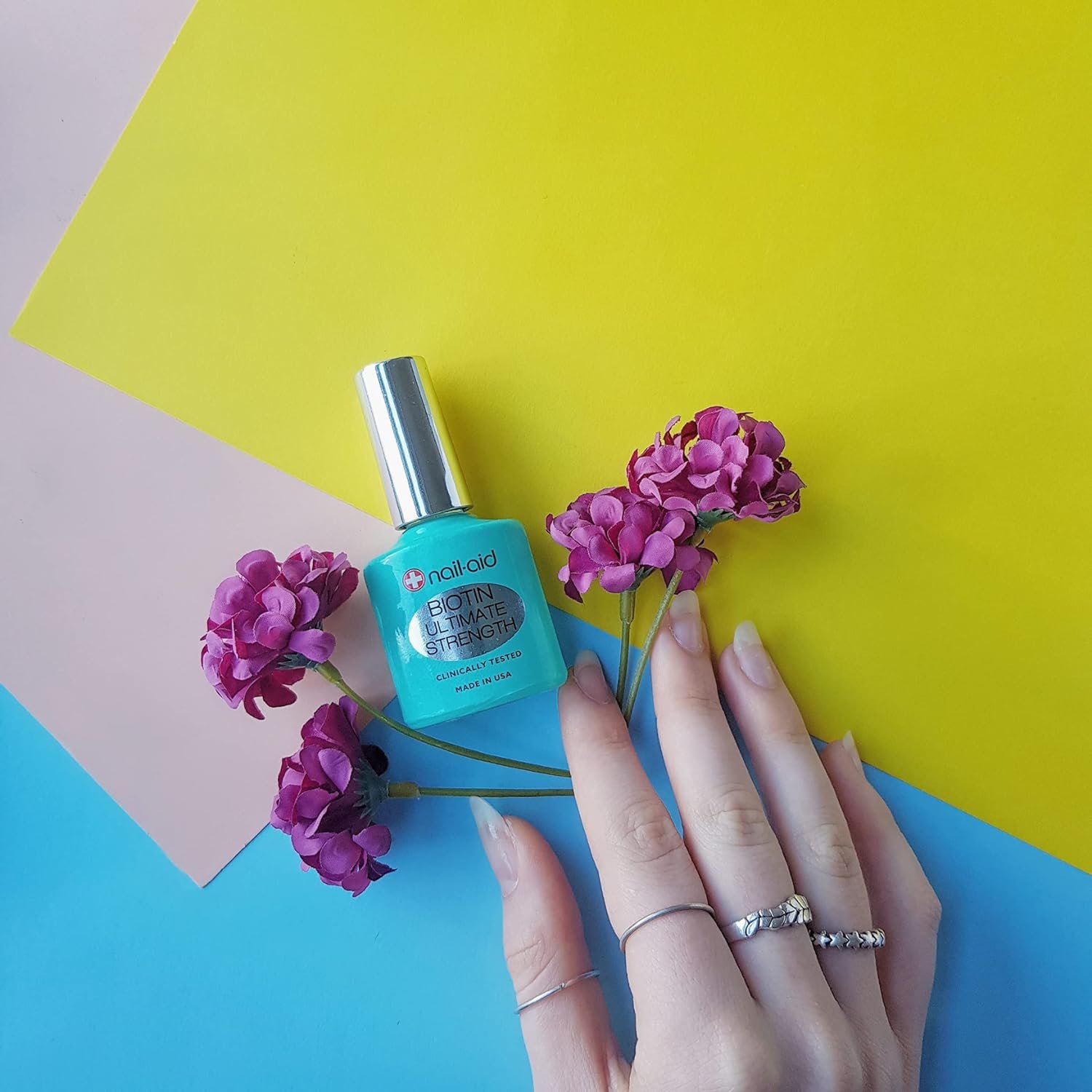 Nail-Aid Biotin Ultimate Strength - Nail Treatment & Strengthener - Clear, 0.55 Fl Oz (08873) - Image 5