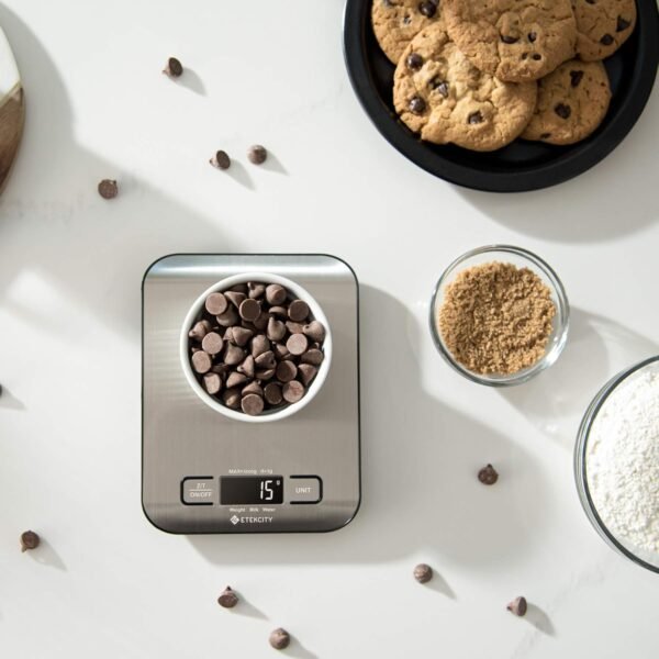 Etekcity Food Kitchen Scale, Digital Grams and Ounces for Weight Loss, Baking, Cooking, Keto and Meal Prep, LCD Display, Medium, 304 Stainless Steel - Image 13