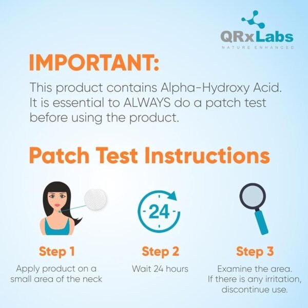 QRxLabs Glycolic Acid 20% Resurfacing Pads for Face & Body with Vitamins B5, C & E, Green Tea, Calendula, Allantoin - Exfoliates Surface Skin and Reduces Fine Lines and Wrinkles - Peel Pads - Image 7