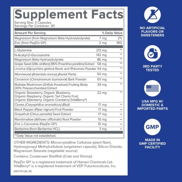 Gundry MD® Total Restore® Gut Health and Gut Lining Support Supplement - (90 Capsules) - Image 3