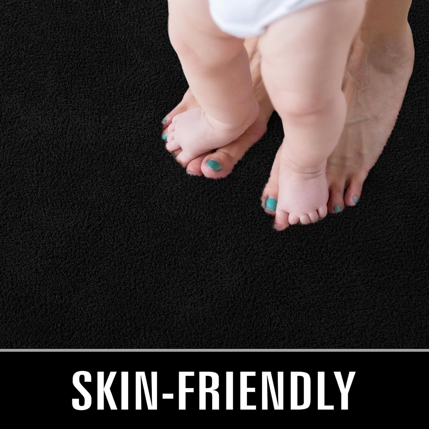 TWINNIS Large Area Rugs for Living Room Bedroom, 5x8 Feet, Super Soft Indoor Thickened Memory-Foam Carpets Easy-Cleaning, Modern Aesthetic Minimalist Comfy Rug for Kids Room Home Decor, Black - Image 7