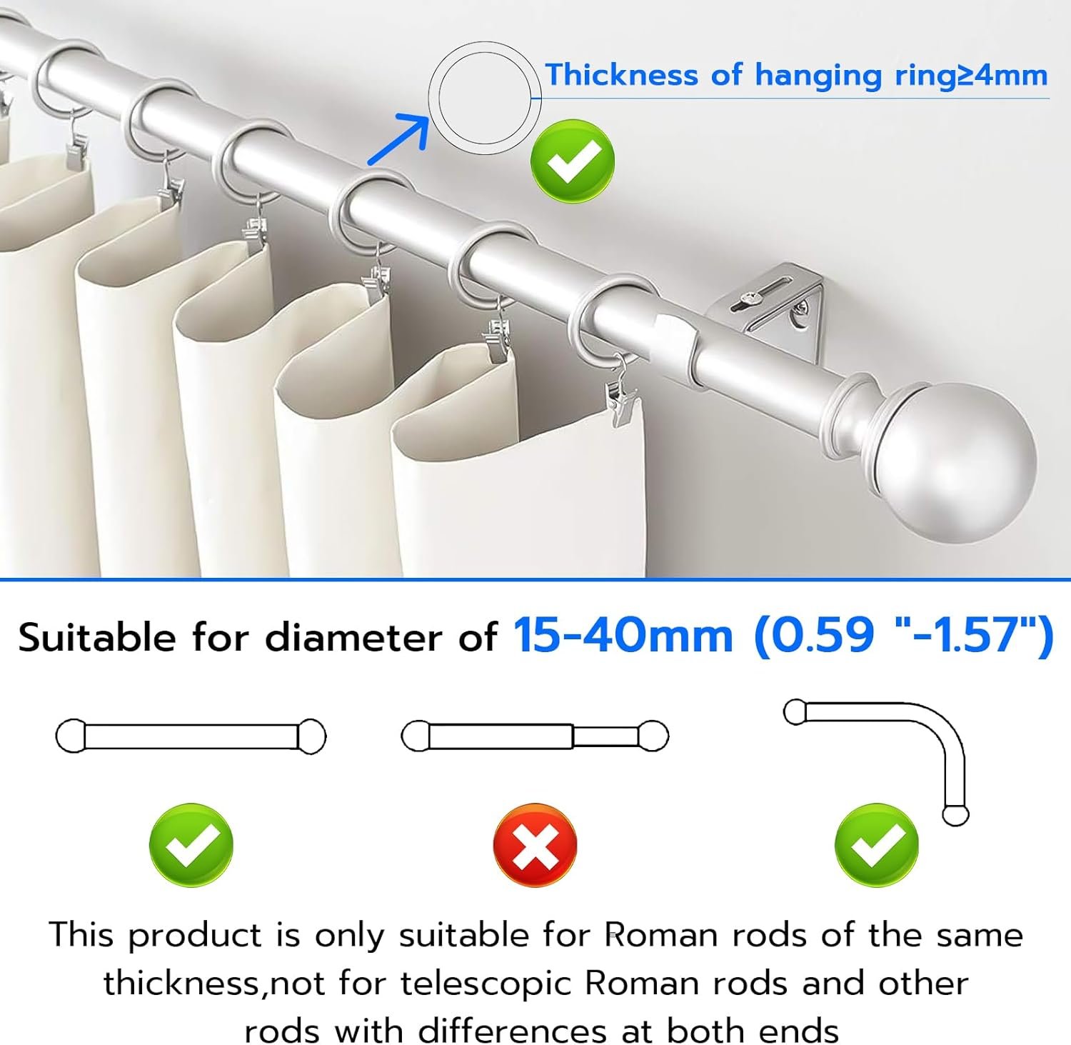 Eseesmart Smart Automatic Curtain Opener - Curtain Opener Electronic, Remote Control with App/Timer/Voice, Automatic Light Sensor, Add Gateways, for Google Alexa, No Remote - Image 7