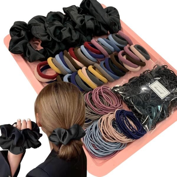 YANRONG 755PCS Hair Accessories for Woman Set Seamless Ponytail Holders Variety Hair Scrunchies Hair Bands Scrunchy Hair Ties For Thick and Curly (Mix) - Image 10