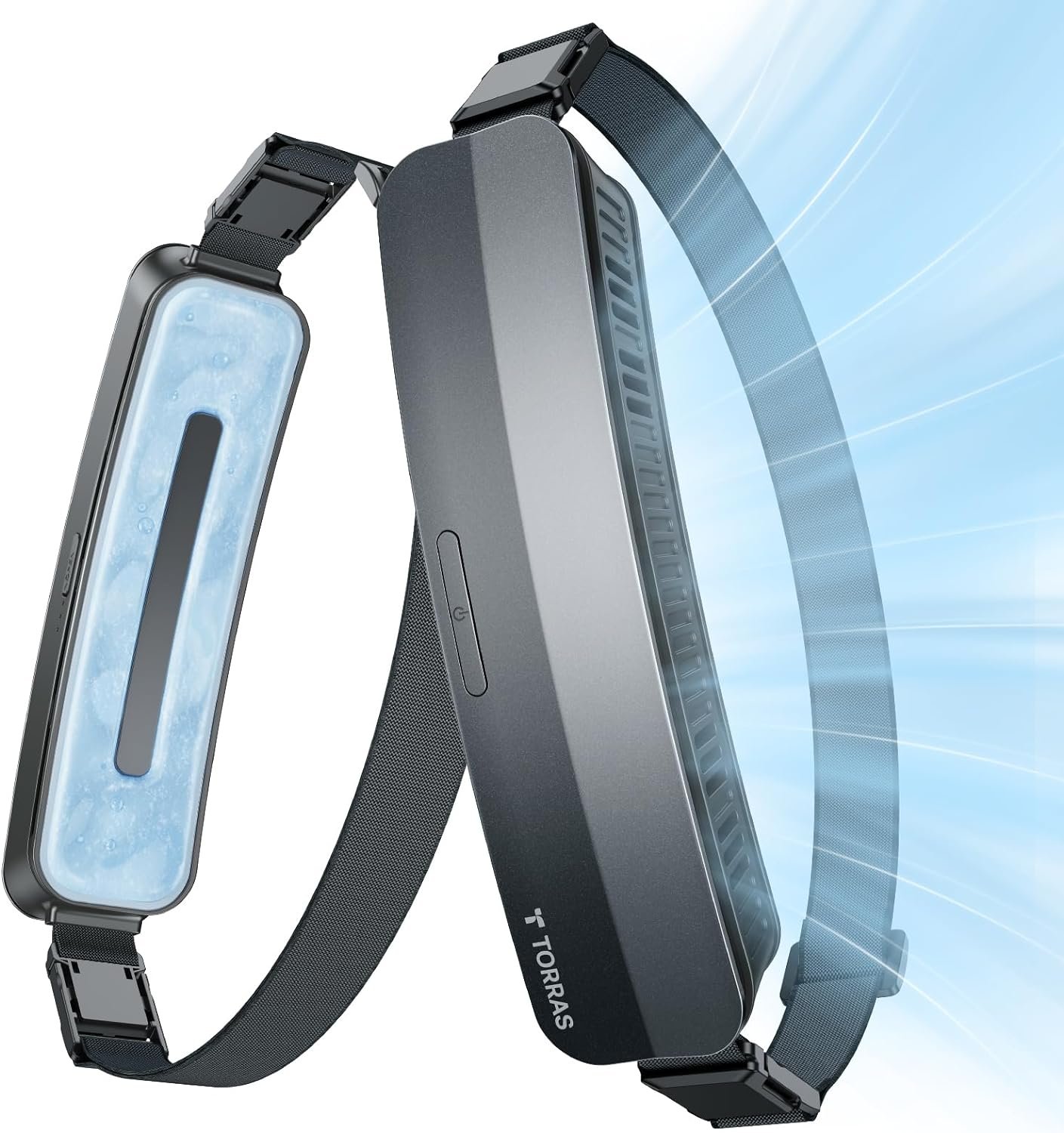 TORRAS 2024 COOLiFY ZONE Wearable Waist Fan with Max 15H Working Time, Strong Wind Power for Full Body Cooling fan, Rechargeable Belt Fan, Durable and Suitable for Outdoor Work and Sports - Image 2
