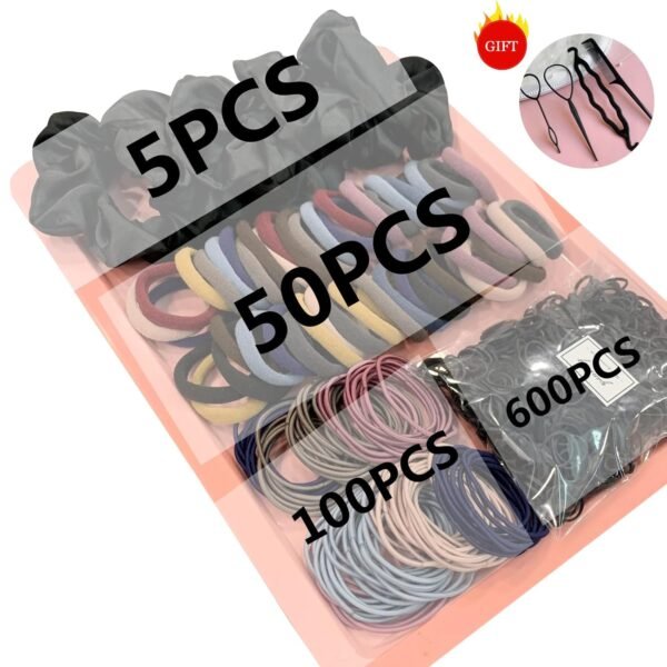 YANRONG 755PCS Hair Accessories for Woman Set Seamless Ponytail Holders Variety Hair Scrunchies Hair Bands Scrunchy Hair Ties For Thick and Curly (Mix) - Image 5