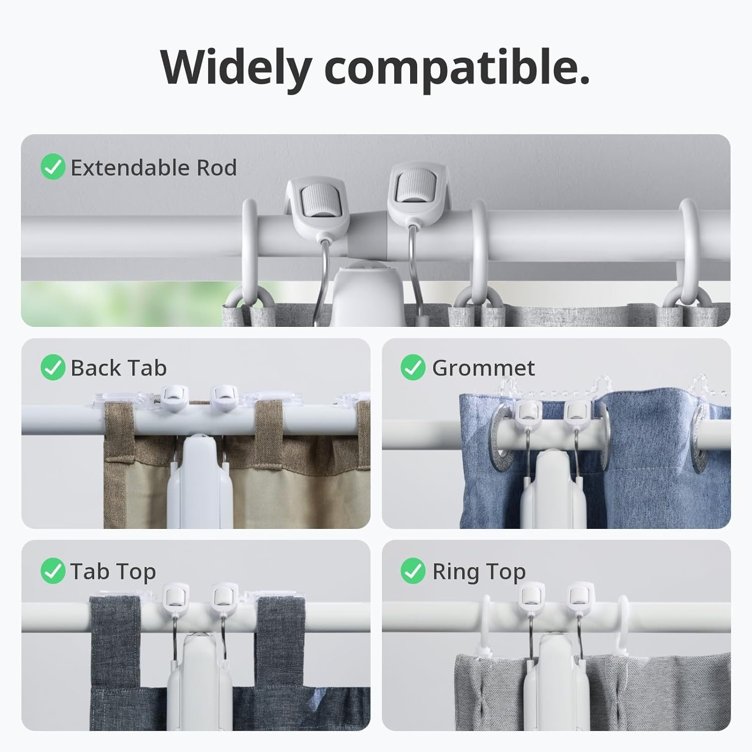 SwitchBot Automatic Curtain Opener - Bluetooth Remote Control Smart Curtain with App/Timer, Upgraded High-Performance Motor, Add SwitchBot Hub to Work with Alexa, Google Home, HomeKit (Curtain 3, Rod) - Image 5