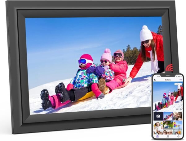 SAMMIX Digital Picture Frame, 10.1 Inch WiFi Digital Photo Frame, IPS HD Touch Screen Electronic Picture Frame, 16GB Storage, Slideshow, Easy to Share Photos and Video via Uhale APP, Gifts for Family - Image 2