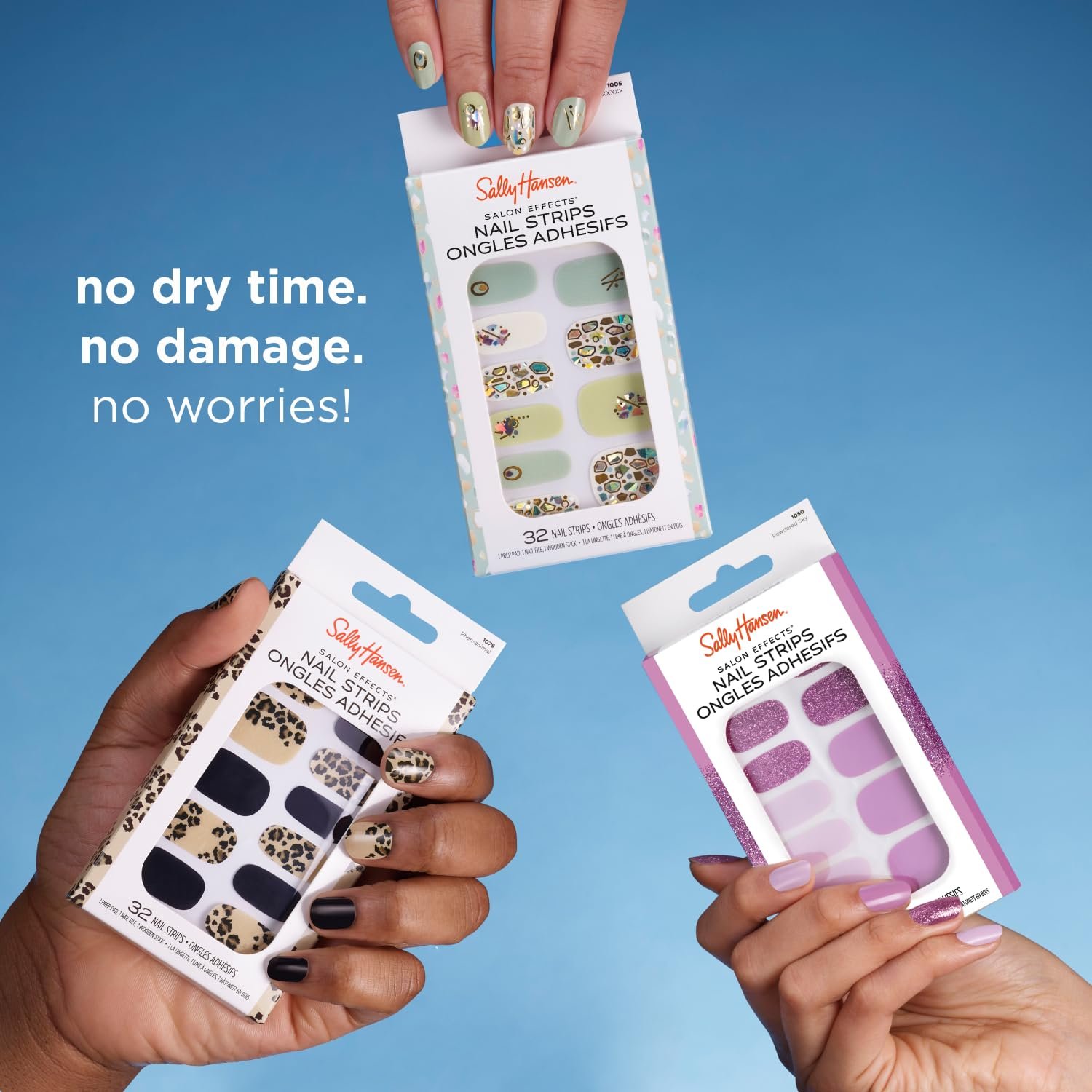 Sally Hansen Salon Effects Super Shine, Pink Paradise, Nail Strips, No UV Light Needed, No Dry Time, Long-Lasting, Non-Damaging, No Chipping - Image 5