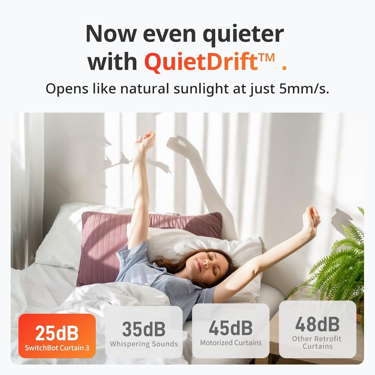 SwitchBot Automatic Curtain Opener - Bluetooth Remote Control Smart Curtain with App/Timer, Upgraded High-Performance Motor, Add SwitchBot Hub to Work with Alexa, Google Home, HomeKit (Curtain 3, Rod) - Image 6