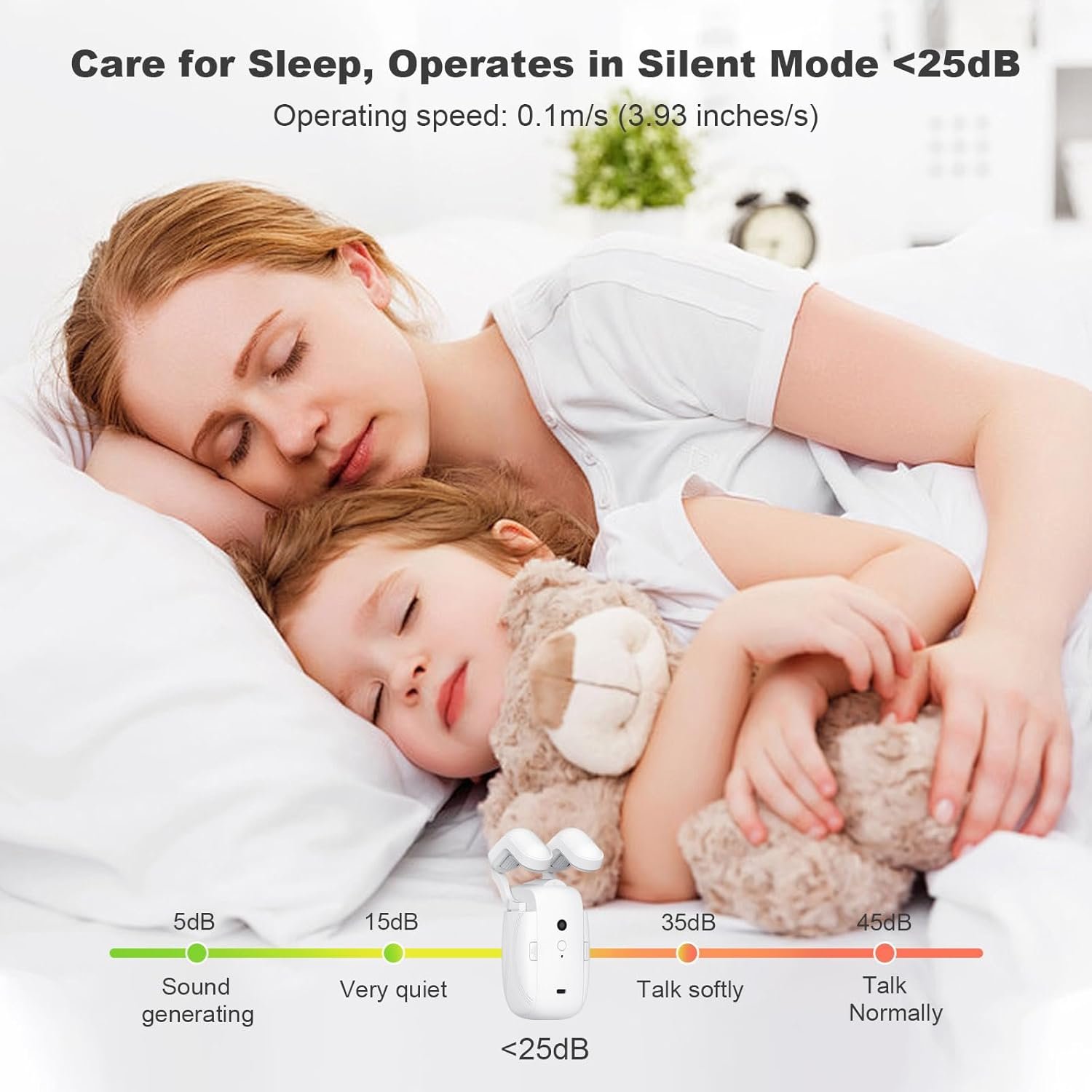 Smart Automatic Curtain Opener with Remote Control Only, Upgraded High-Performance Motor, Curtain Robot Motor Suitable for Roman Rod, T-shaped/U-shaped Tracks (Not Support APP) - Image 7