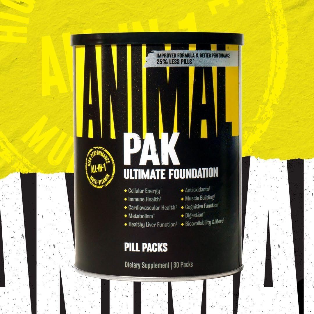 Animal Pak - Convenient All-in-One Vitamin & Supplement Pack - Zinc, Vitamins C, B, D, Amino Acids and More - Sports Nutrition Performance Mulitvitamin for Women & Men - Updated Version - 30 Count - Image 4