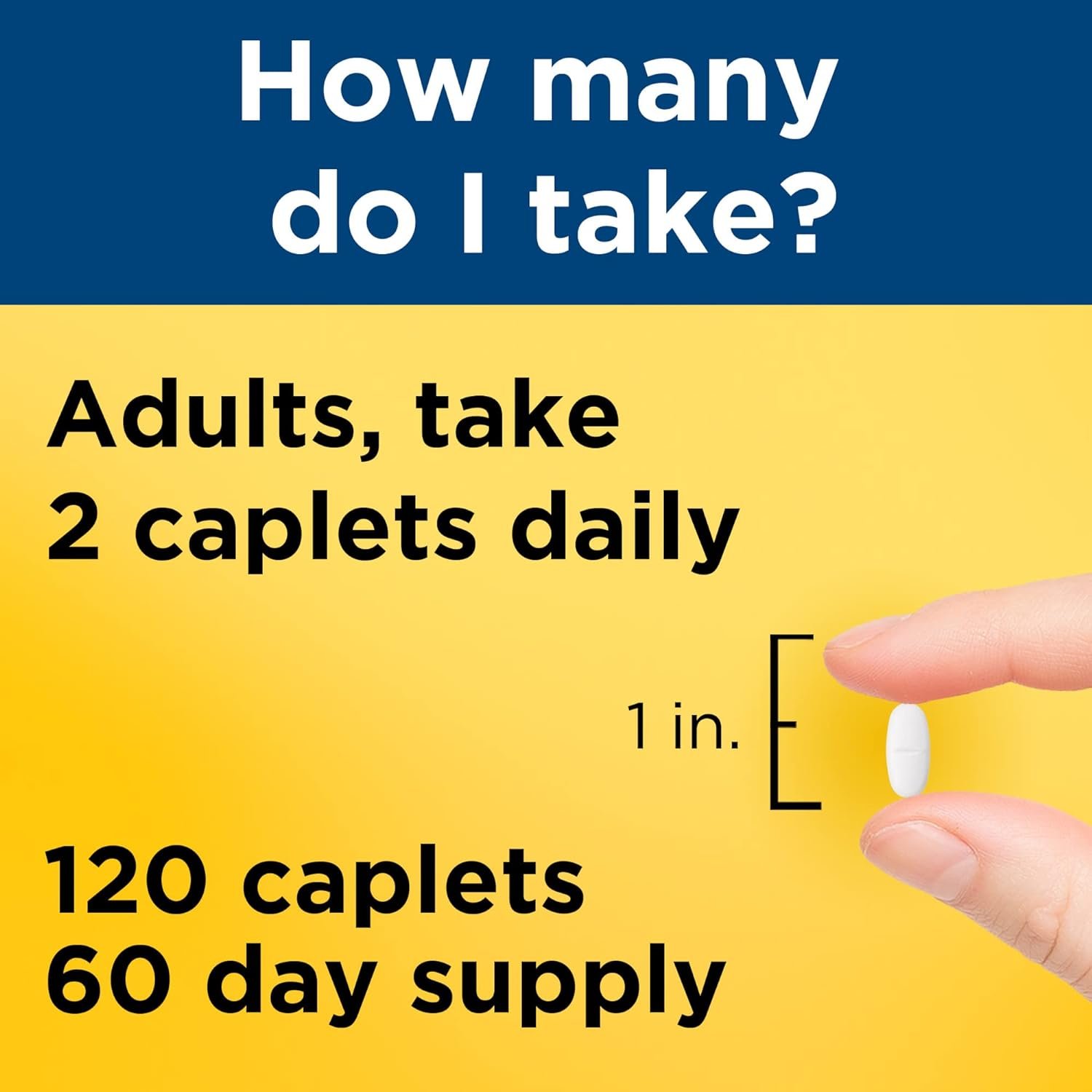 Nature Made Glucosamine Chondroitin Complex with MSM, Dietary Supplement for Joint Support, 120 Caplets, 60 Day Supply - Image 5