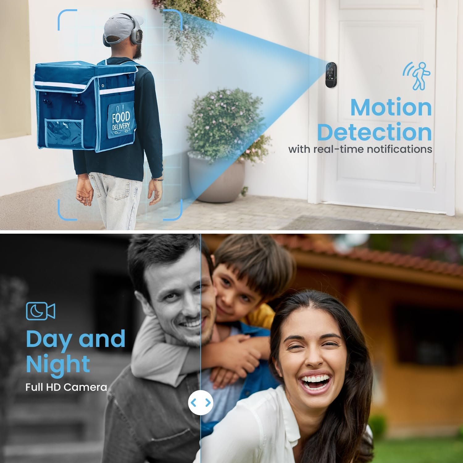 Lockly Vision Elite - WiFi Video Smart Lock with Night Vision Camera, Motion Sensor, Biometric Fingerprint, Voice Control, App Remote Control, Doorbell, Solar Panel, Digital Keypad, Matte Black - Image 6