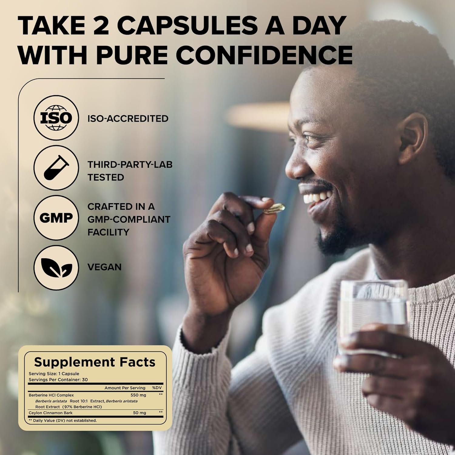 600 Mg Berberine Supplement – Berberine HCL & Ceylon Cinnamon Capsules for Women & Men – Supports Healthy Weight Management & Digestion - Image 6