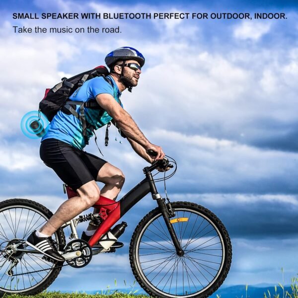 comiso Bluetooth Speaker,5.3 Bluetooth Speakers Wireless,TWS Stereo Pairing,Built in Mic,360 HDSound,IP65 Waterproof Speaker,Support TF Card, for Home/Party/Outdoor/Beach, Gift for Men/Women-Black - Image 5
