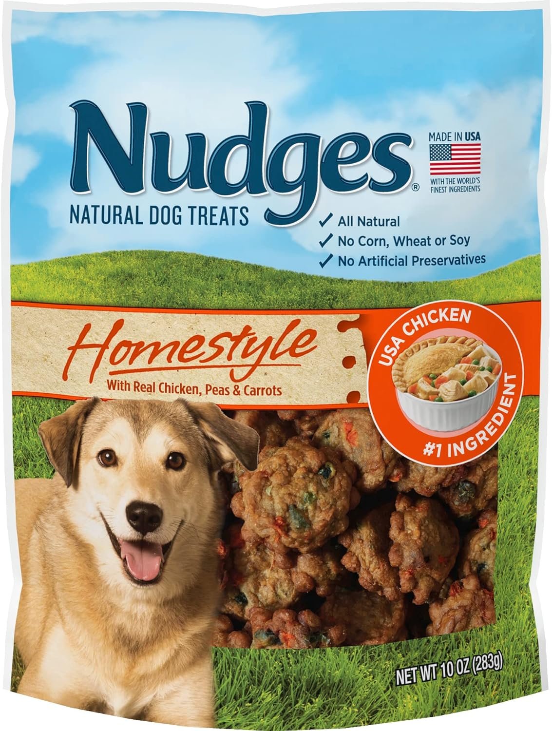 Blue Buffalo Nudges Homestyle Natural Dog Treats, Chicken, 10oz Bag - Image 2
