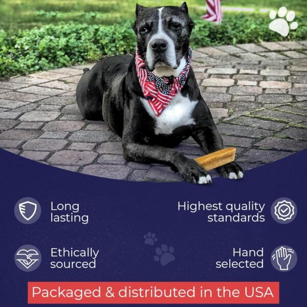 Devil Dog Pet Co. Himalayan Yak Chews – Large 1 Pack, Yak Cheese Dog Chews, 100% Natural & Healthy, Odor Free, Long Lasting, Yak Chew Treats – Premium Yak Milk Dog Chew, Yak Bones for Dogs - Image 5