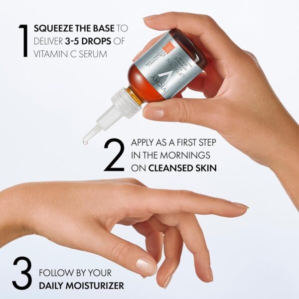 Vichy LiftActiv Vitamin C Serum, Brightening and Anti Aging Serum for Face with 15% Pure Vitamin C, Skin Firming and Antioxidant Facial Serum for Brightness and Moisturizing - Image 8
