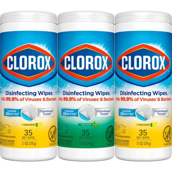 Clorox Disinfecting Wipes Value Pack, Cleaning Wipes, 35 Count Each, Pack of 15 (Package May Vary) - Image 3