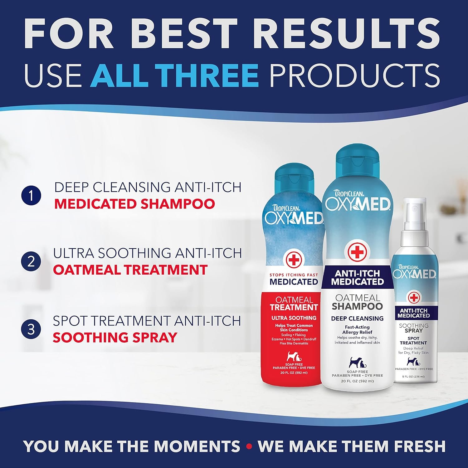 TropiClean Oxymed Medicated Cat & Dog Itch Relief Spray | Gentle Skin Soother for Dogs & Cats | 8 oz - Image 10