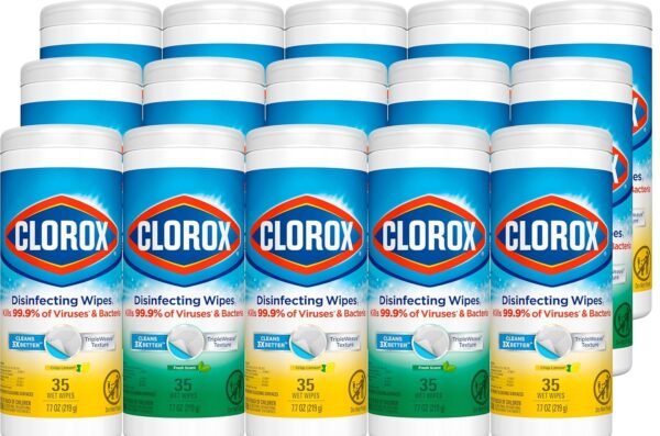 Clorox Disinfecting Wipes Value Pack, Cleaning Wipes, 35 Count Each, Pack of 15 (Package May Vary) - Image 2