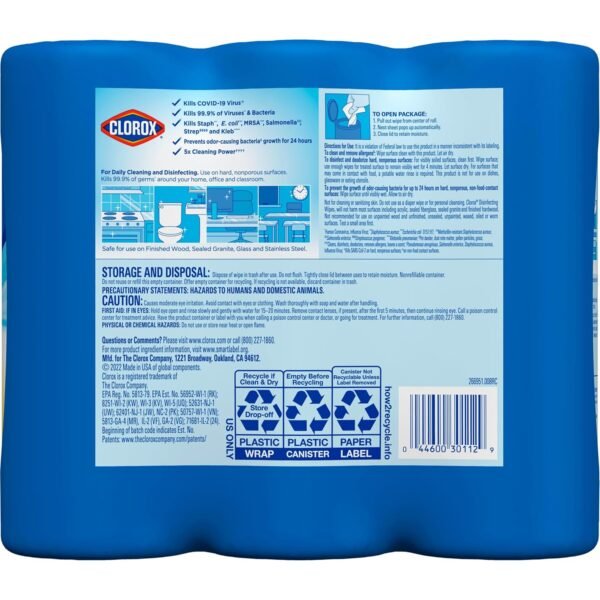 Clorox Disinfecting Wipes Value Pack, Cleaning Wipes, 35 Count Each, Pack of 15 (Package May Vary) - Image 12