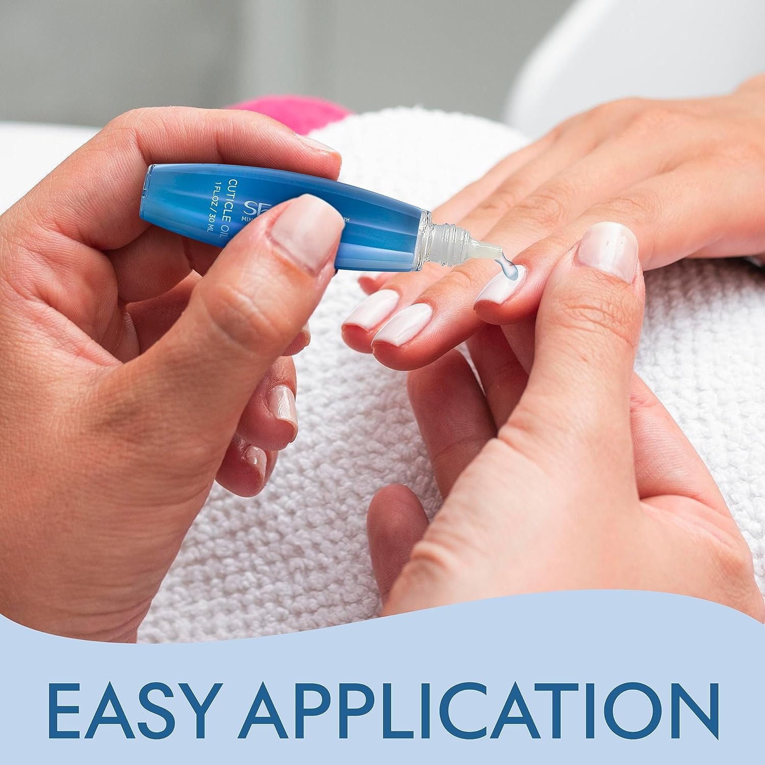 SEACRET CUTICLE OIL: Dead Sea Mineral Nail Care Treatment with Calendula, Argan, Jojoba, Sweet Almond, & Grape Seed Oils, and Vitamin E, Protects and softens All Nail Types, Made in Israel (30ml) - Image 6