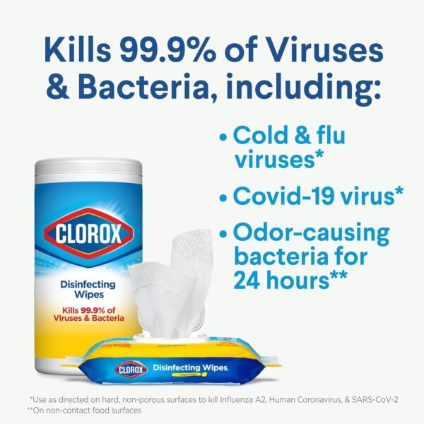 Clorox Disinfecting Wipes Value Pack, Cleaning Wipes, 35 Count Each, Pack of 15 (Package May Vary) - Image 6