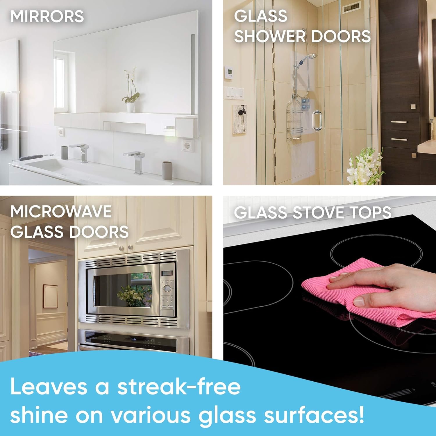 Windex with Vinegar Glass Cleaner Spray Bottle, Bottle Made from 100% Recovered Coastal Plastic, 23 fl oz - Image 8