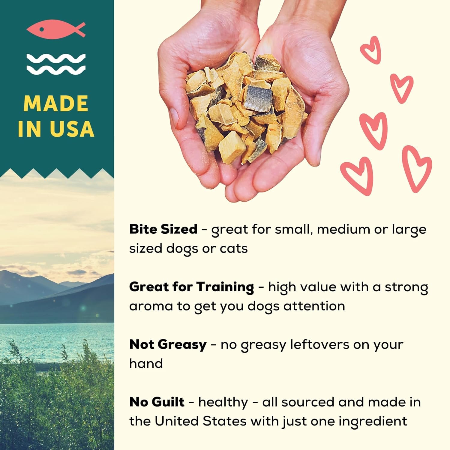 A Better Treat – Freeze Dried Organic Pumpkin, Wild Caught Salmon, Grass Fed Beef, Free-Range Chicken Dog and Cat Treats | Natural, Healthy, Diabetic Friendly | Made in The USA - Image 6