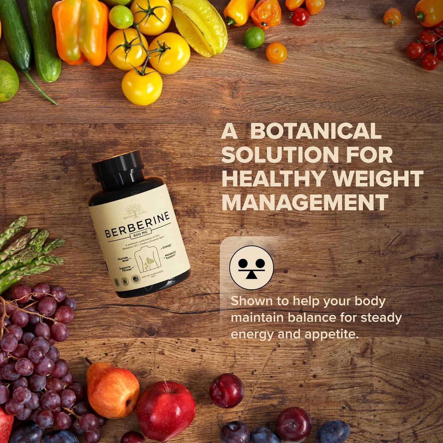 600 Mg Berberine Supplement – Berberine HCL & Ceylon Cinnamon Capsules for Women & Men – Supports Healthy Weight Management & Digestion - Image 4