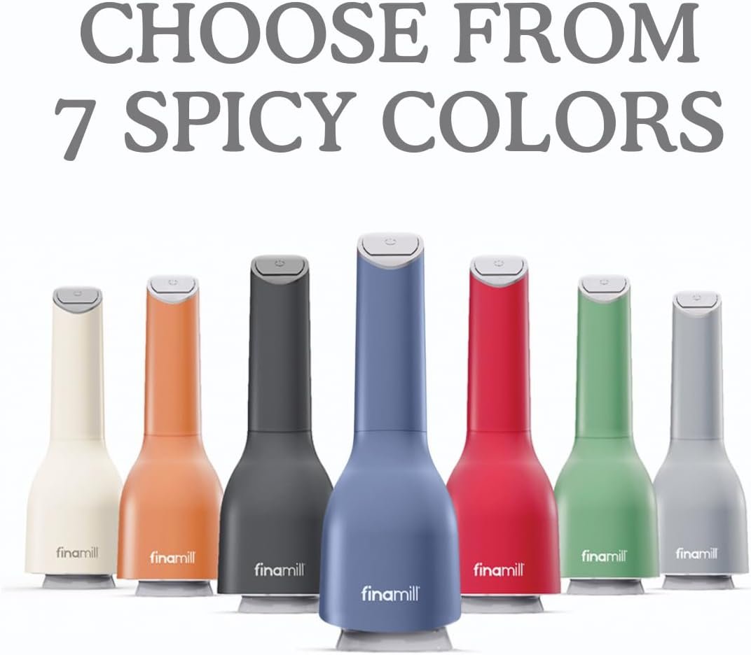 FinaMill's Award-Winning Battery Operated Salt and Pepper Grinder Set - Adjustable Coarseness, Ceramic Grinding Elements, LED Light, 2 Quick-Change ProPlus Pods - Perfect for Home Cooking & Gifting - Image 9