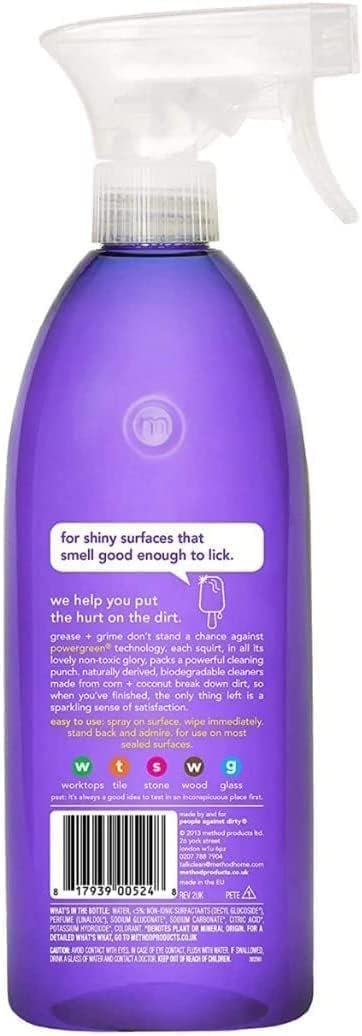 Method Cleaner Sprays - Multi-Surface Cleaners variety Pack - Stone, Shower And multi Purpose Cleaners 28 Ounce (3 Pack) - Image 4