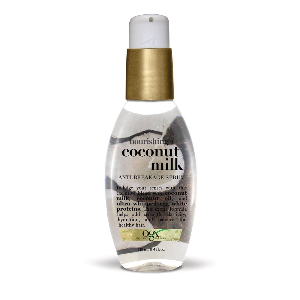 OGX Nourishing + Coconut Milk Anti-Breakage Serum, 4 Fl Oz - Image 2