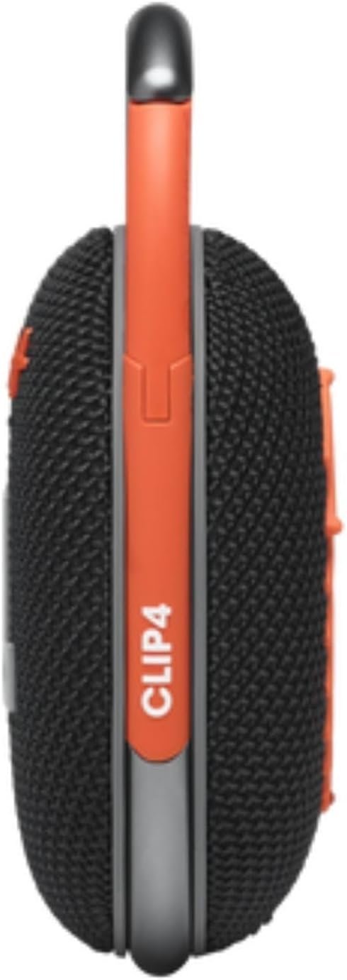 JBL Clip 4, Black/Orange - Portable Bluetooth 5.1 Speaker - Up to 10 Hours of Play - Waterproof & Dust Resistant - Includes Noise & Echo-Canceling Speakerphone - Image 5