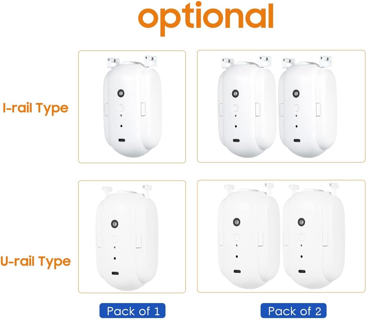 Curtain Controller, BT Automatic Curtain Opener Closer Robot Wireless Smart Curtain Motor Timer Voice Control Smart Home Automation Device for Curtain Track Rod Replacement for Amazon Assistan - Image 3