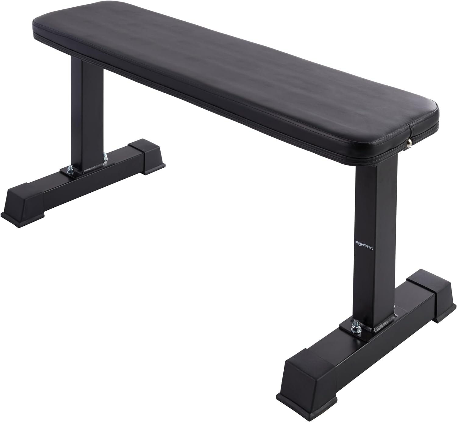 Amazon Basics Flat Weight Bench, Black - Image 2