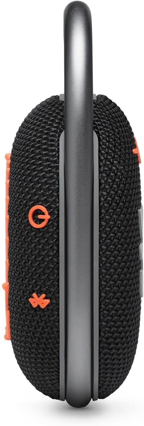 JBL Clip 4, Black/Orange - Portable Bluetooth 5.1 Speaker - Up to 10 Hours of Play - Waterproof & Dust Resistant - Includes Noise & Echo-Canceling Speakerphone - Image 4