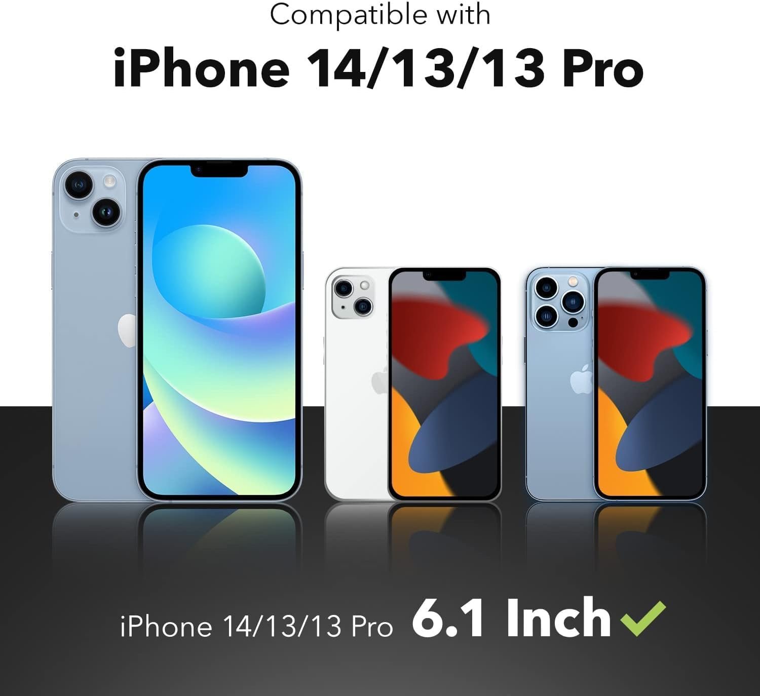 ZAGG InvisibleShield Glass+ Screen Protector for iPhone 14/ 13/ 13 Pro - 3X Shatter Protection, High Scratch Resistance, Oil-Resistant, Reinforced Edges, Easy Install - Image 3