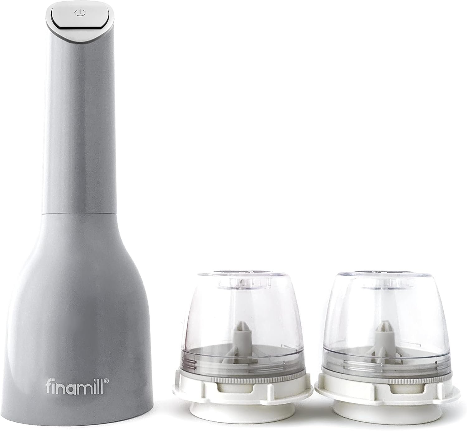 FinaMill's Award-Winning Battery Operated Salt and Pepper Grinder Set - Adjustable Coarseness, Ceramic Grinding Elements, LED Light, 2 Quick-Change ProPlus Pods - Perfect for Home Cooking & Gifting - Image 2