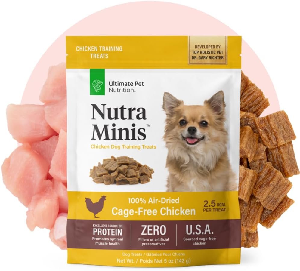 ULTIMATE PET NUTRITION Nutra Minis Dog Air-Dried Training Treats (5 oz) (Chicken) - Image 7