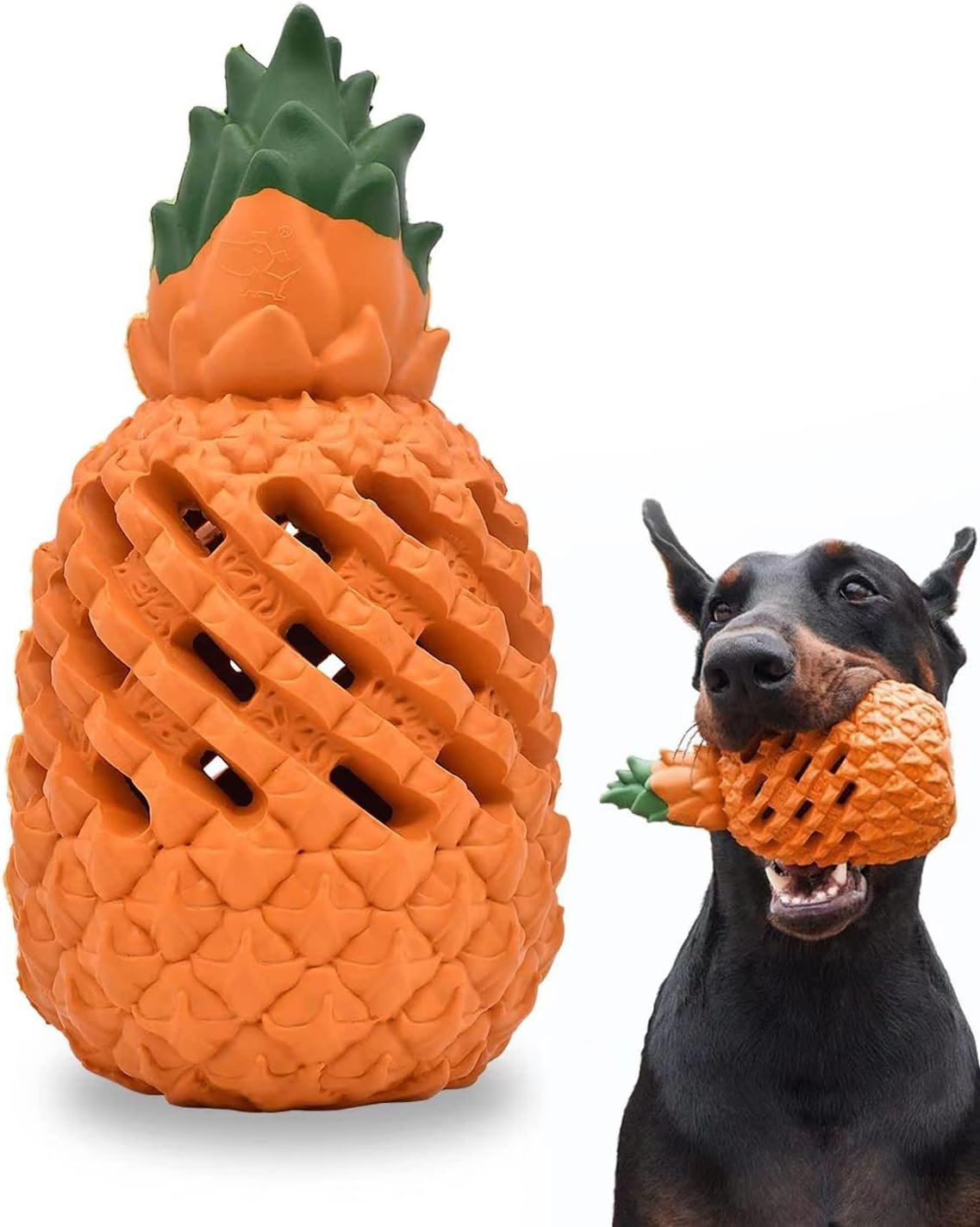 RongHousing Indestructible Dog chew Toys: Puppy Toys with Pineapple Flavored - Pineapple Dog Toys for Aggressive Chewers Medium Breed. - Image 2